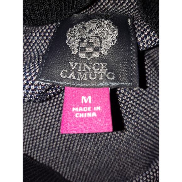 Vince Camuto Black and White Knit‎ Leppard Print Dress Size Medium - Picture 8 of 9